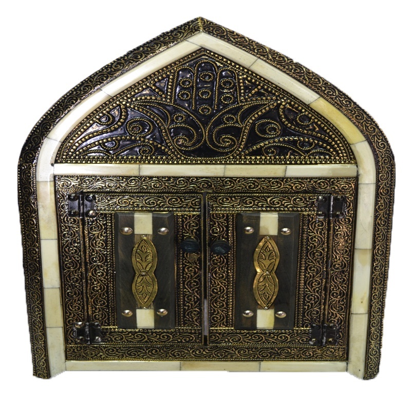 Miroir khemissa motifs blancs