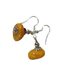 Boucles d'oreilles jaunes